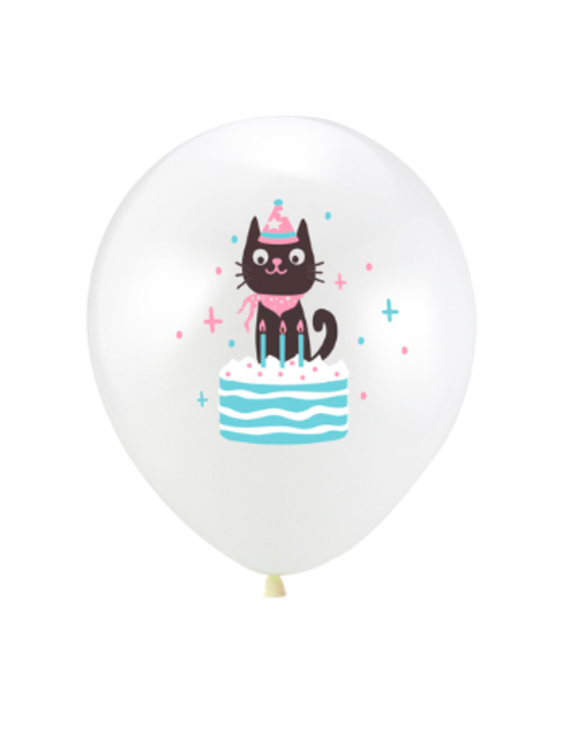 AliExpress Cat Cartoon Latex Balloon - White