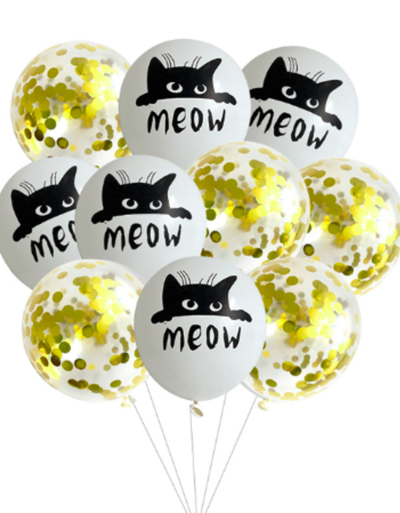 AliExpress Cat Cartoon Latex Balloon - Meow - 10pc.