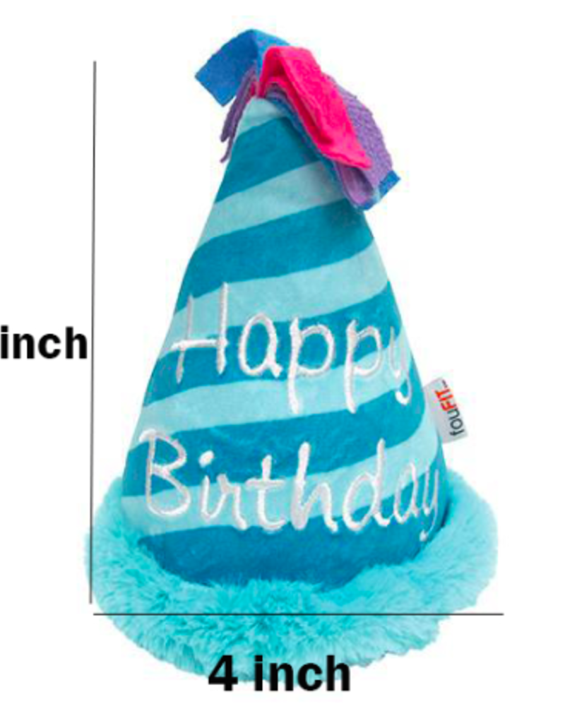 AliExpress Plush Dog Squeaky - Happy Birthday Hat - Blue