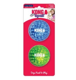 Kong KONG Squeezz Geodz 2-Pack Assorted Large