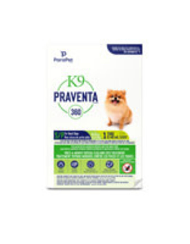 Parapet Parapet K9 Praventa 360 Flea & Tick Treatment - Small Dogs up to 4.5 kg - 1 Tubes