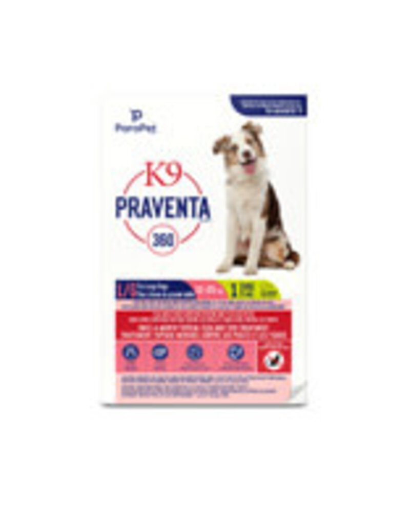 Parapet Parapet K9 Praventa 360 Flea & Tick Treatment - Large Dogs 11 kg to 25 kg - 1 Tube