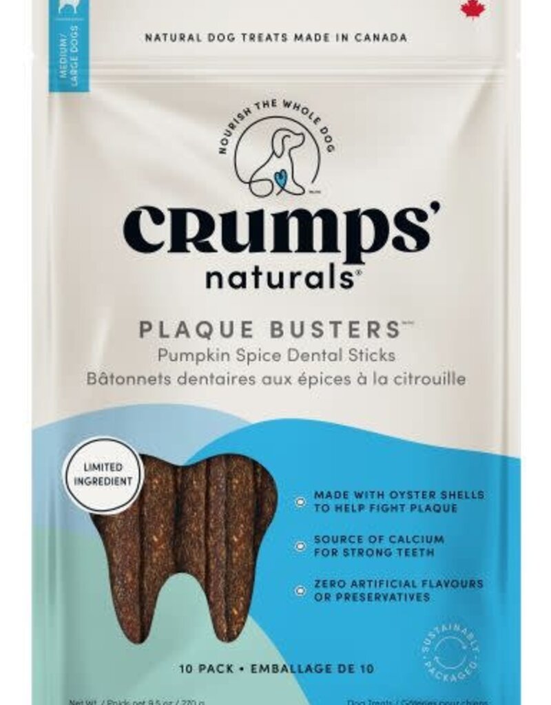 Crumps Crumps' Naturals Plaque Busters with Pumpkin Spice Dog 10pc.