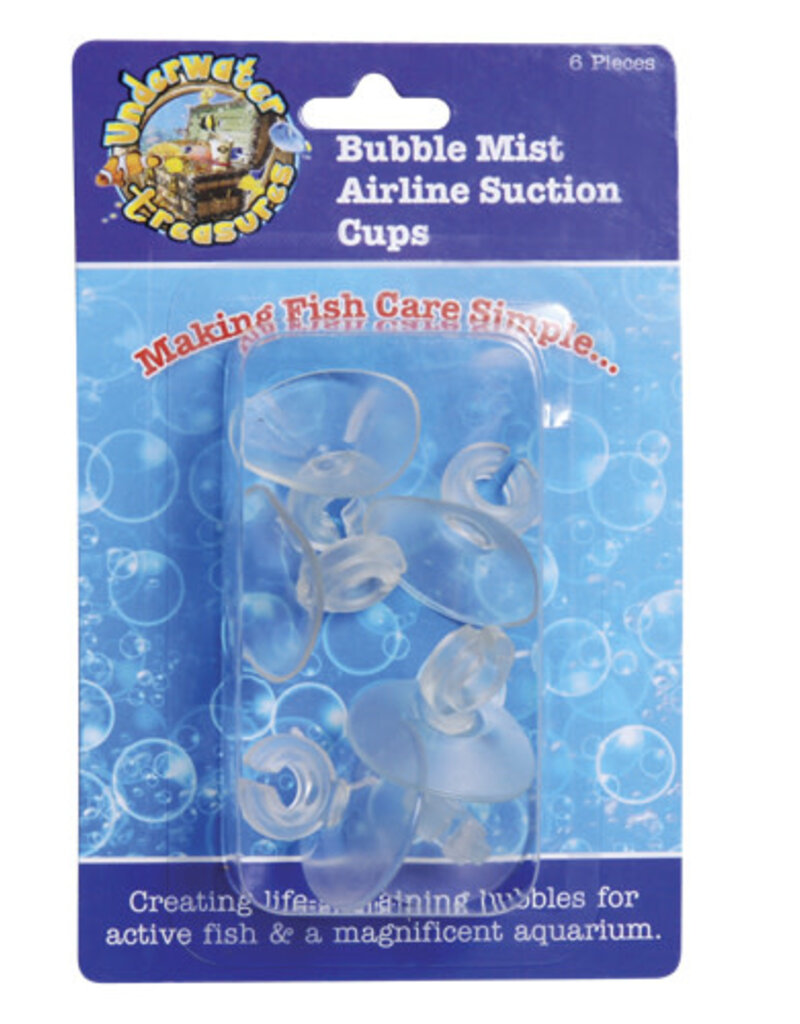 Underwater Treasures Underwater Treasures Bubble Mist Airline Suction Cups - 6 pk