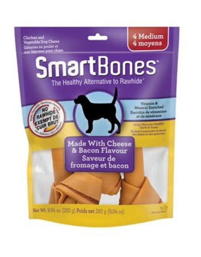 Smart Bones Smart Bones Bacon & Cheese Medium 4 Pack