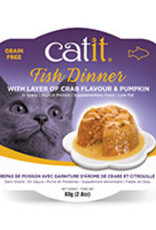 Catit Catit Fish Dinner with Crab Flavor & Pumpkin - 80 g (2.8 oz)