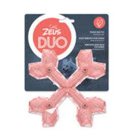 Zeus Duo Cross Bones - Chicken Scent - Coral - 15 cm (6 in)