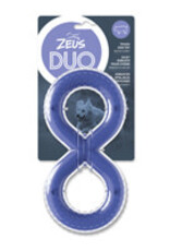Zeus Duo Figure-8 Tug - Bacon Scent - Purple - 20 cm (8 in)
