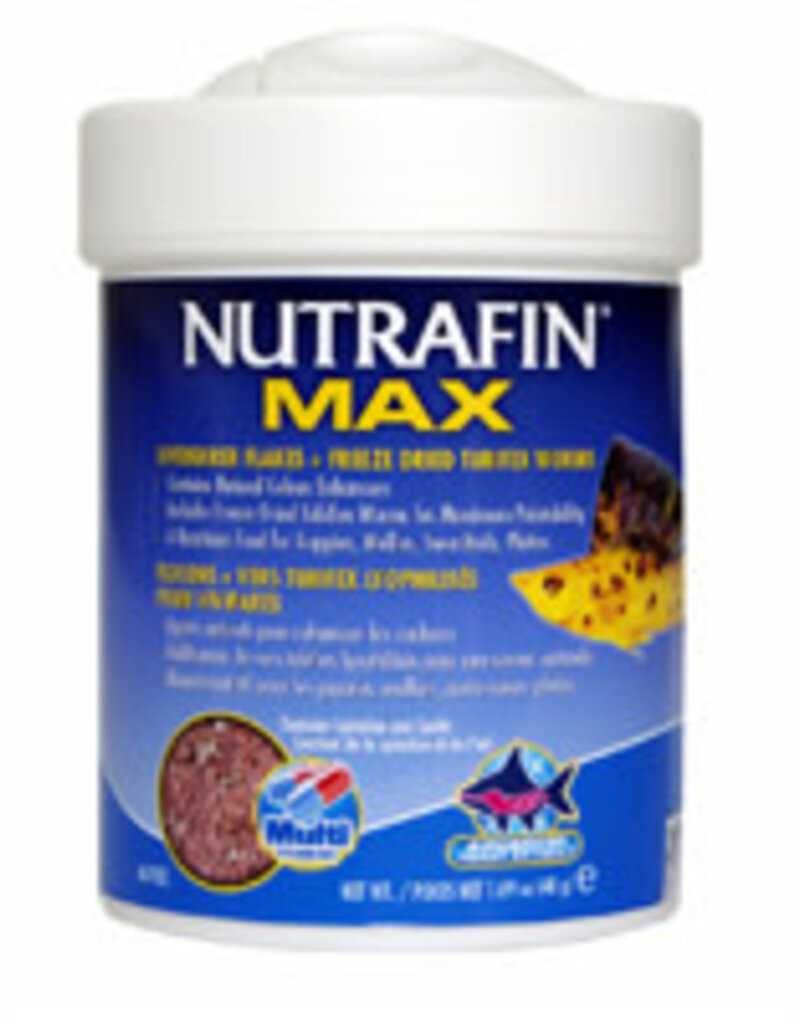 Nutrafin Nutrafin Max Livebearer Flakes + Freeze Dried Tubifex Worms - 48g (1.69 oz)