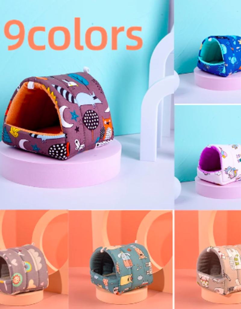 AliExpress Plush Hamster Bed - Assorted Patterns & Colours - Small