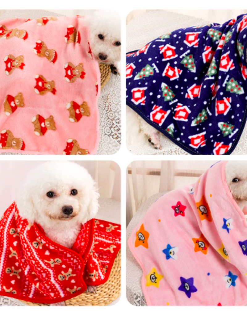 AliExpress Christmas Pet Blanket - Assorted Patterns - 60x40cm