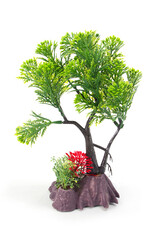 Aqua-Fit Aqua-Fit Green Pine Bonsai Plastic Plant 7"