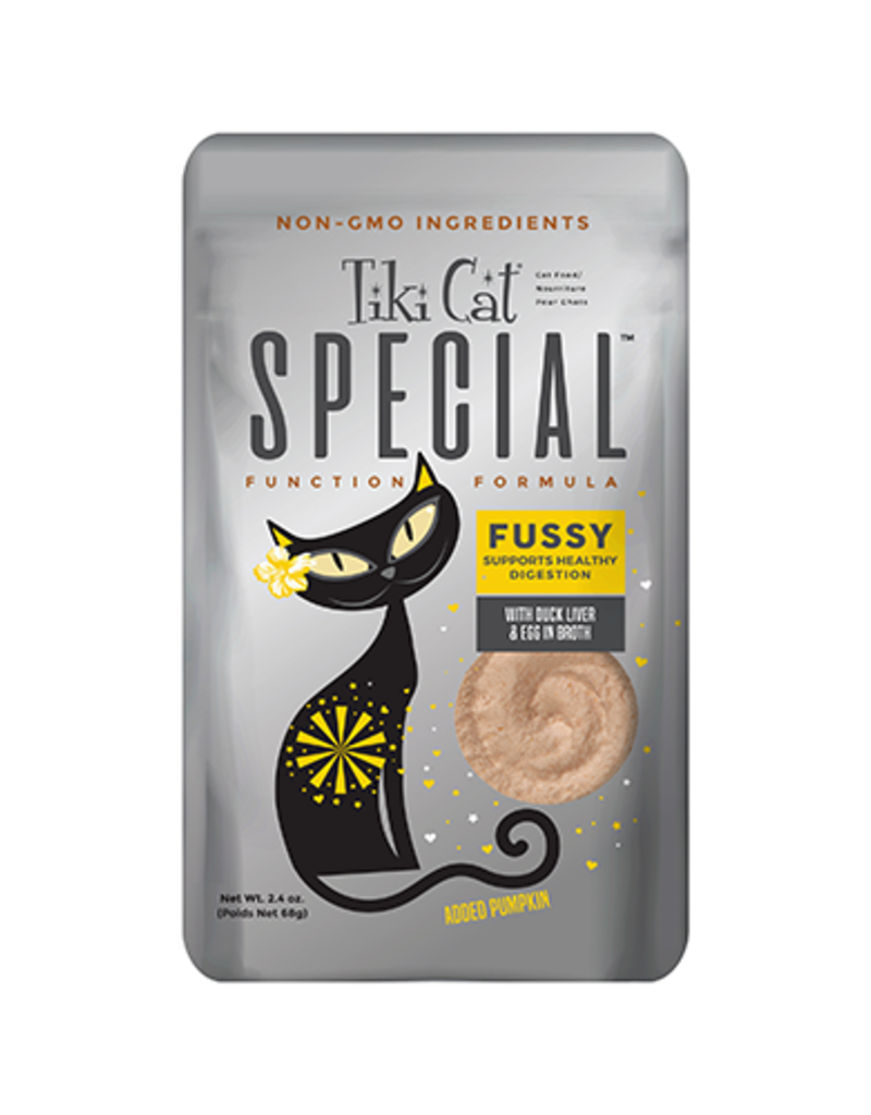 tiki Tiki Cat Special Fussy with Duck Liver & Egg in Broth Wet Cat Food 2.4oz