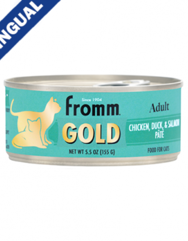 Fromm Fromm Gold Adult Chicken, Duck, & Salmon Pate Cat Food 5.5oz