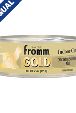 Fromm Fromm Gold Indoor Cat Hairball Control Chicken & Salmon Pate Cat Food 5.5oz