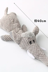 AliExpress Plush Dog Toy with Squeaker - Prone Posture 40cm