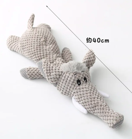 AliExpress Plush Dog Toy with Squeaker - Prone Posture 40cm
