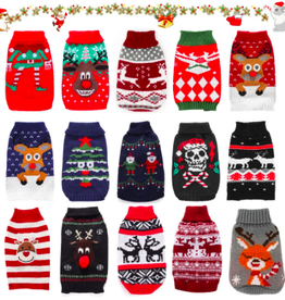 Dog Christmas Sweater - Assorted - XSmall