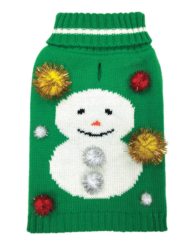 Foufou Foufou Dog Ugly Sweater Snowman S