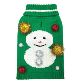 Foufou Foufou Dog Ugly Sweater Snowman XL