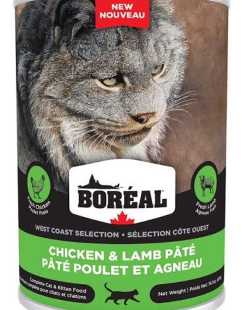 Boreal West Coast Chicken & Lamb Pate Canned Cat Food 400g