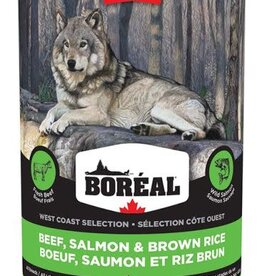 Boreal West Coast Beef, Salmon & Brown Rice Canned Dog Food 400g