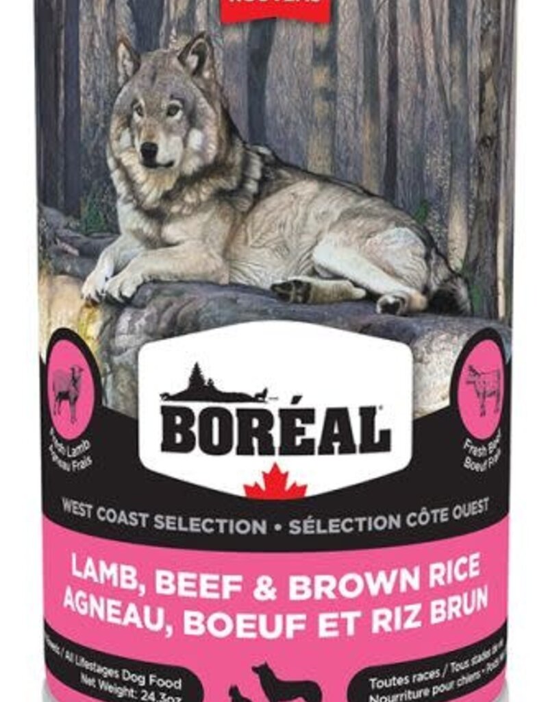 Boreal West Coast Lamb, Beef & Brown Rice Canned Dog Food 690g