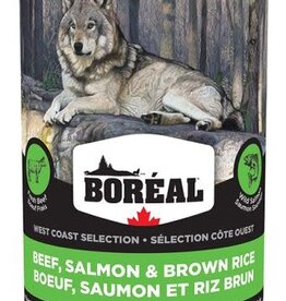 Boreal West Coast Beef, Salmon & Brown Rice Canned Dog Food 690g