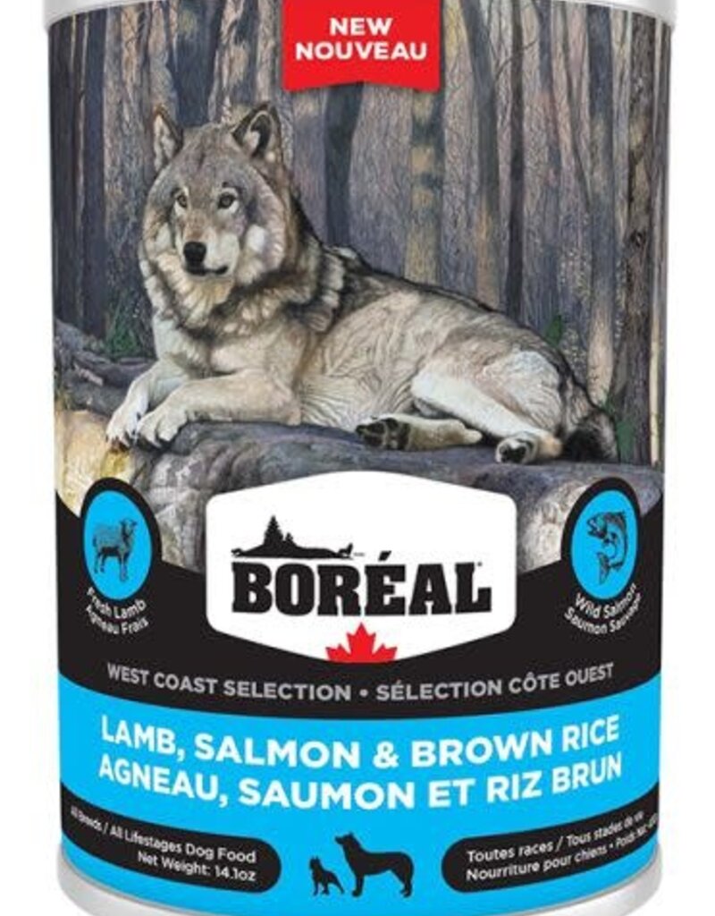 Boreal West Coast Lamb, Salmon & Brown Rice Canned Dog Food 400g