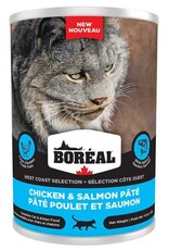 Boreal West Coast Chicken & Salmon Pate Canned Cat Food 400g