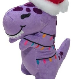 snugarooz Snugarooz Holiday Merry T Rex Dog Toy