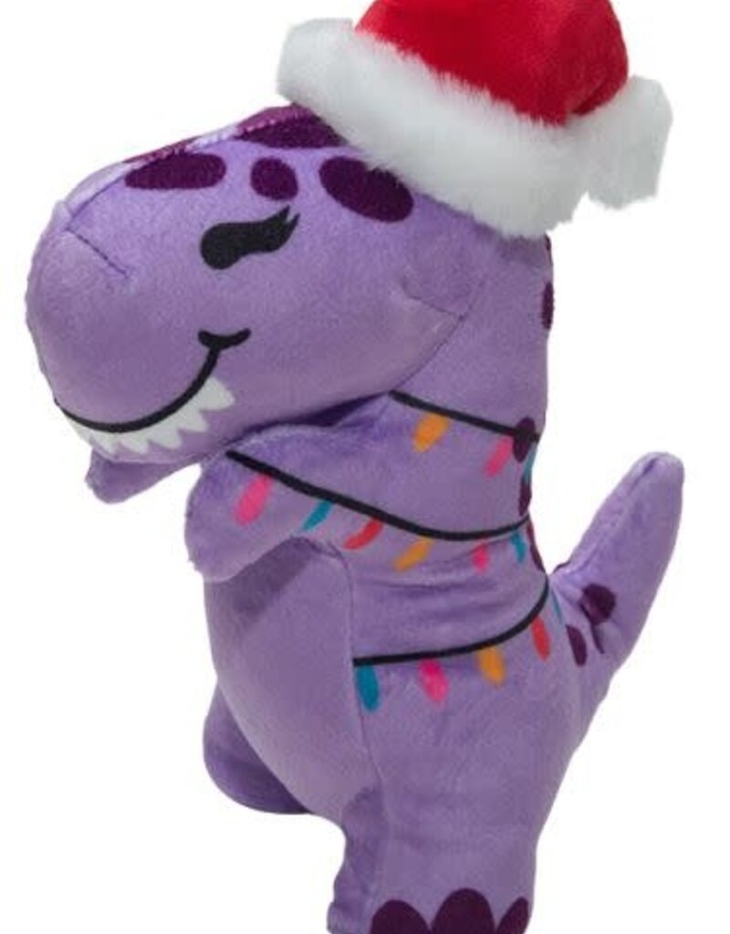 snugarooz Snugarooz Holiday Merry T Rex Dog Toy