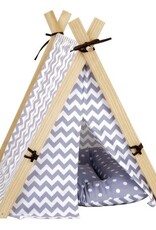 Bud-Z Glamping Tent Grey Dog Bed 23x21x25in - 1pc