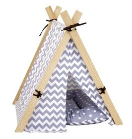 Bud-Z Glamping Tent Grey Dog Bed 23x21x25in - 1pc