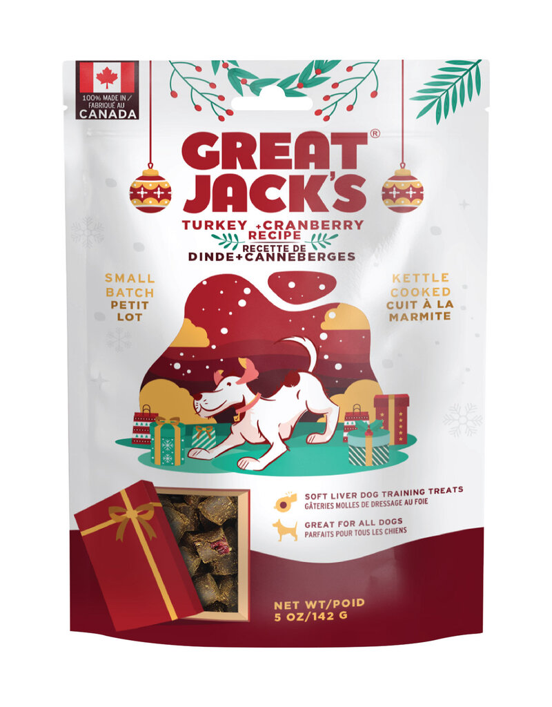 Great Jack's Great Jack's Holiday Turkey & Cranberry Dog Treats 5oz