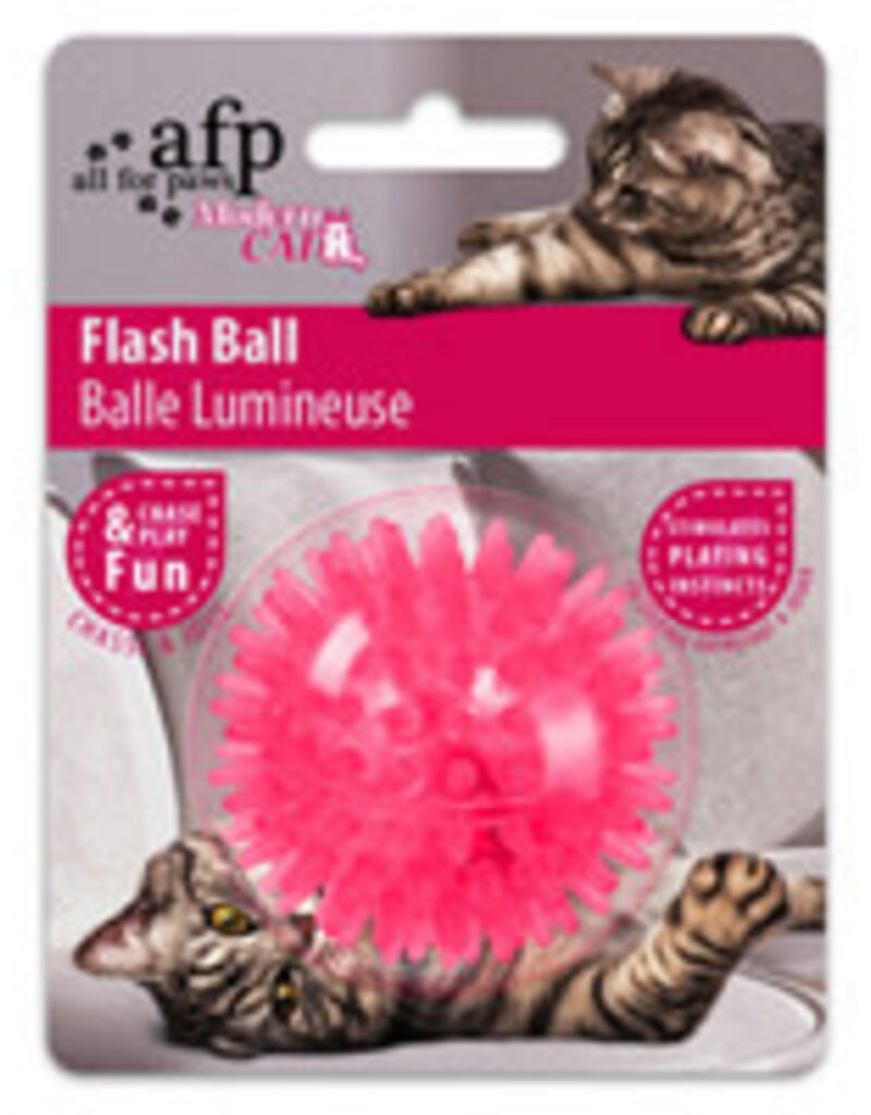 All Four Paws All for Paws Modern Cat Flash Ball - Assorted (Blue/Green/Orange/Pink)