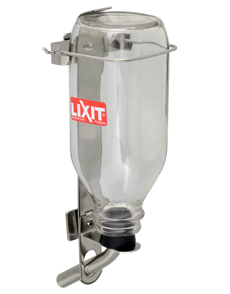 Lixit Deluxe Glass Water Bottle - 32 fl oz