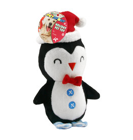 PETSPORT USA PetSport Holiday Plush - Penguin with Hat - 8 in