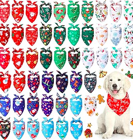 Temu Christmas Bandana - One Size (25.6x17.7") - Assorted Patterns 1pc.