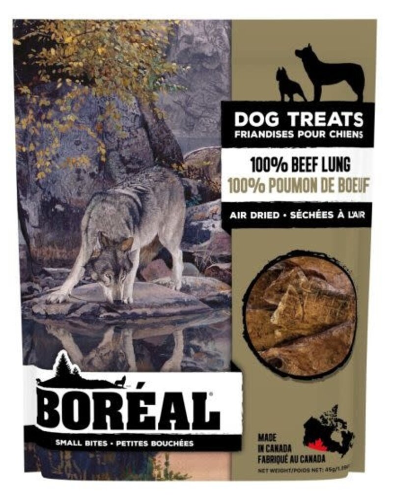 Boreal Dog Treats - Small Bites 100% Beef Lung 45g