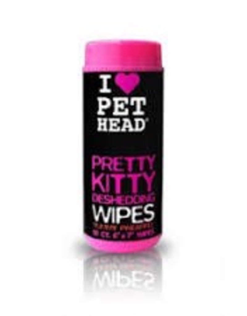 Pet Head Pet Head De-Shed Pretty Kitty Wipes 50pk