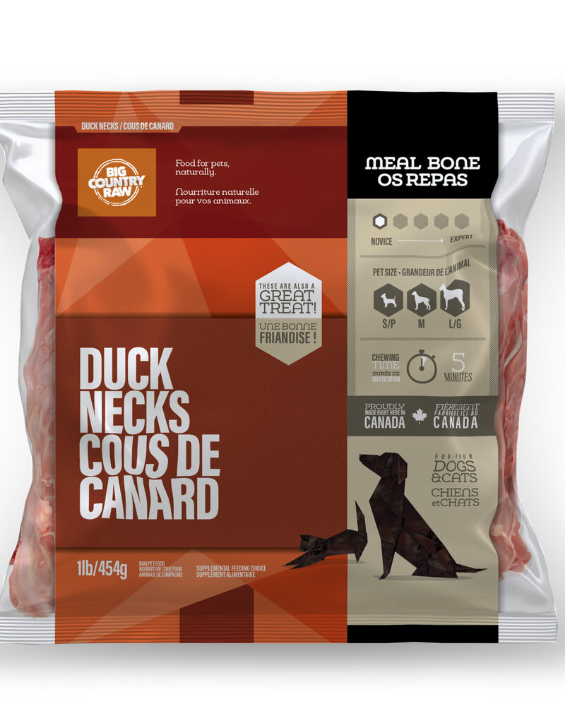 Big Country Raw Big Country Raw Duck Neck 1lb