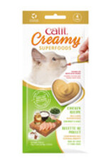 Catit Catit Creamy Superfood Treats - Chicken Recipe with Coconut and Kale - 4 pack