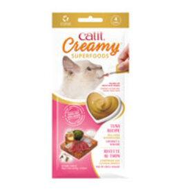 Catit Catit Creamy Superfood Treats - Tuna Recipe with Coconut and Wakame - 4 pack