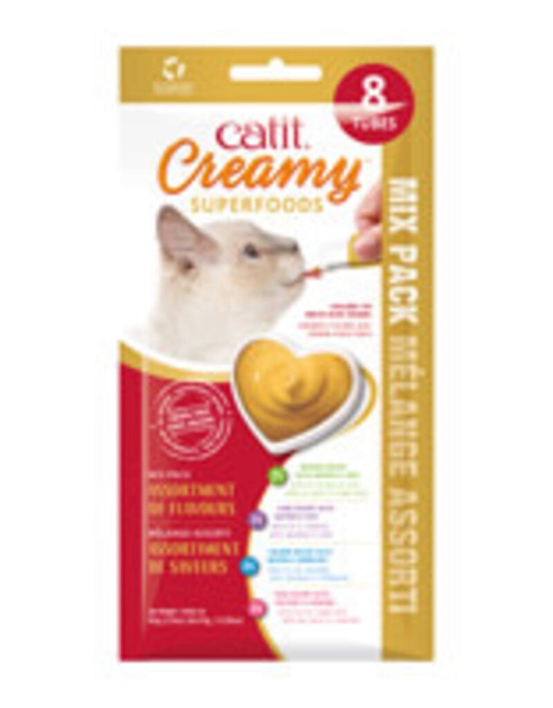 Catit Catit Creamy Superfood Treats - Assorted Multipack - 8 pack