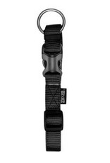 Zeus Adjustable Nylon Dog Collar - Charcoal - Large