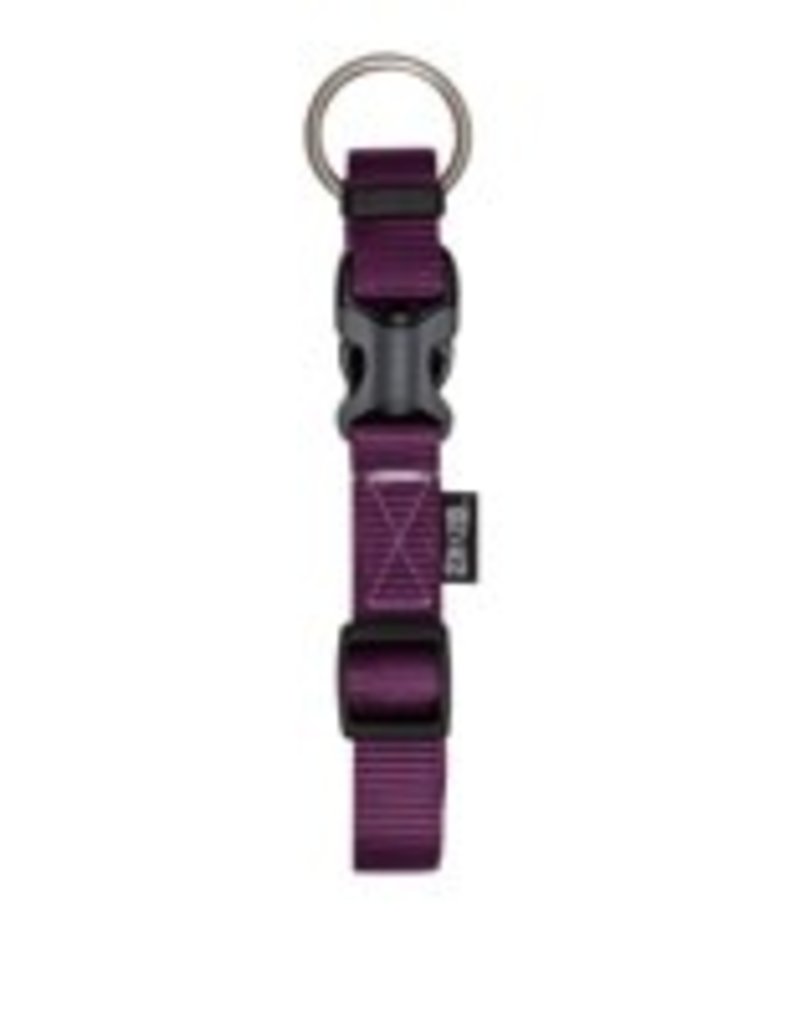 Zeus Adjustable Nylon Dog Collar - Royal Purple -  XLarge