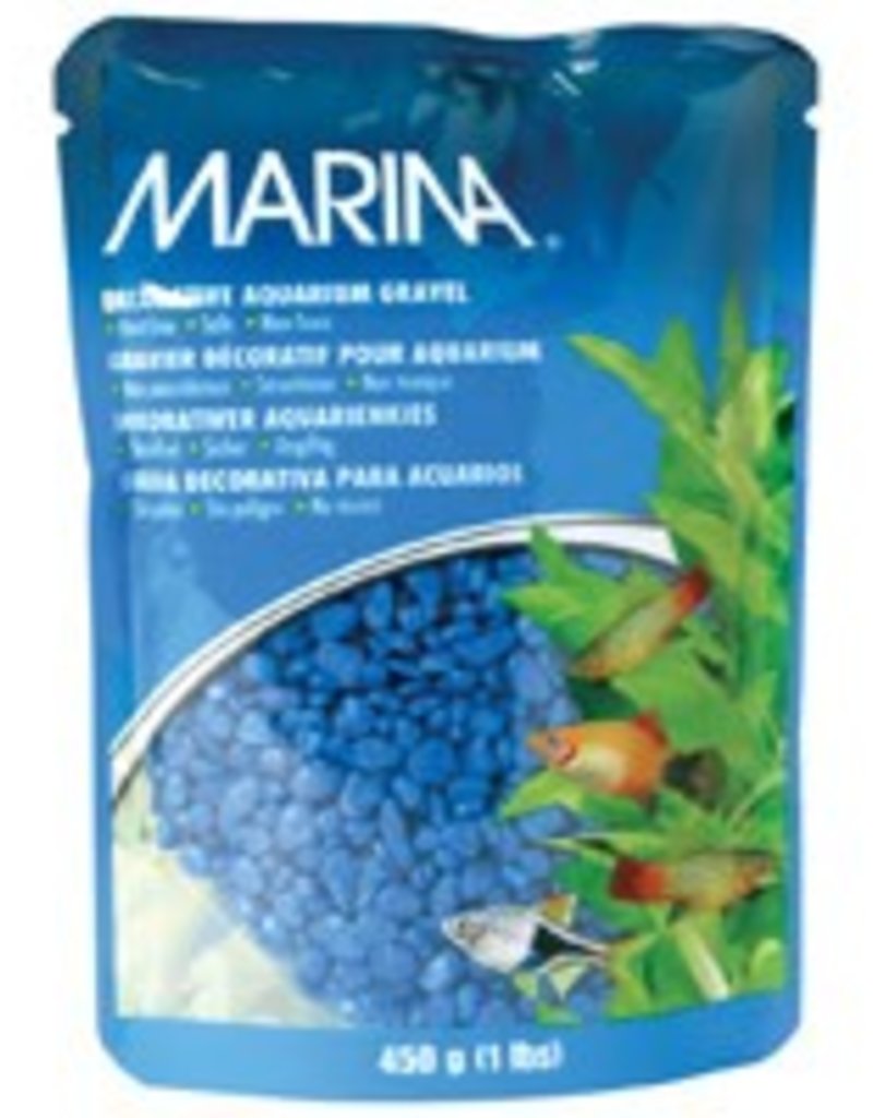 Marina Marina Decorative Aquarium Gravel Blue - 450 g (1 lb)