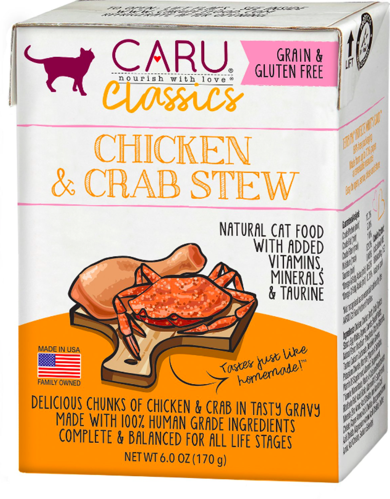 Caru Caru Tetra Pack Classics Chicken & Crab Stew for Cats 6oz