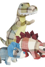 Multipet Plaidosaurus Dog Toy - 6" - Assorted Colours